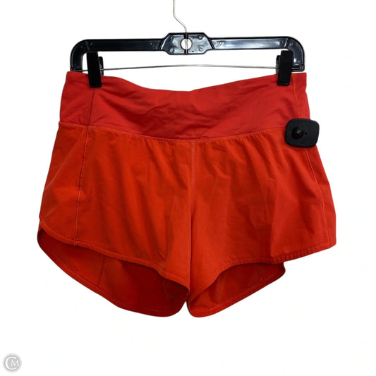 Athletic Shorts By Lululemon In Orange, Size: M