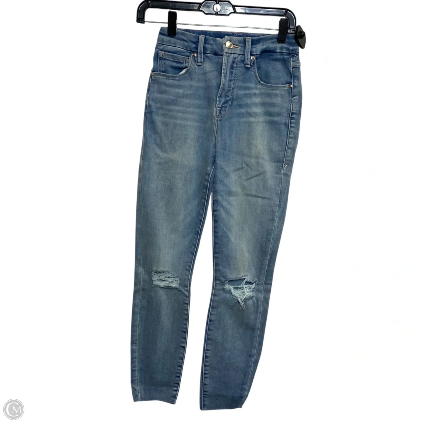 Jeans Designer By Good American In Blue Denim, Size: 2