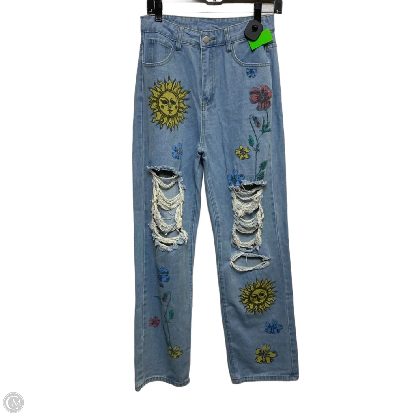 Jeans Boyfriend By Shein In Blue Denim, Size: S