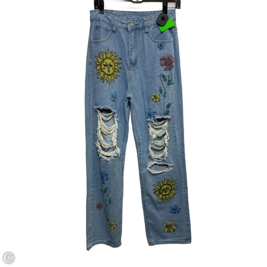 Jeans Boyfriend By Shein In Blue Denim, Size: S