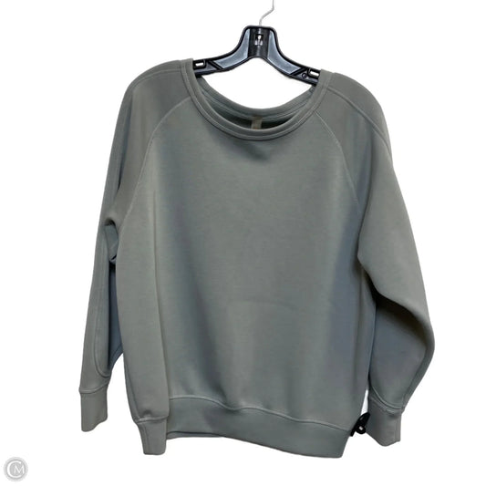 Athletic Sweatshirt Crewneck By Mono B In Grey, Size: M