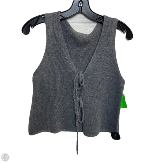 Vest Sweater By Shein In Grey, Size: S