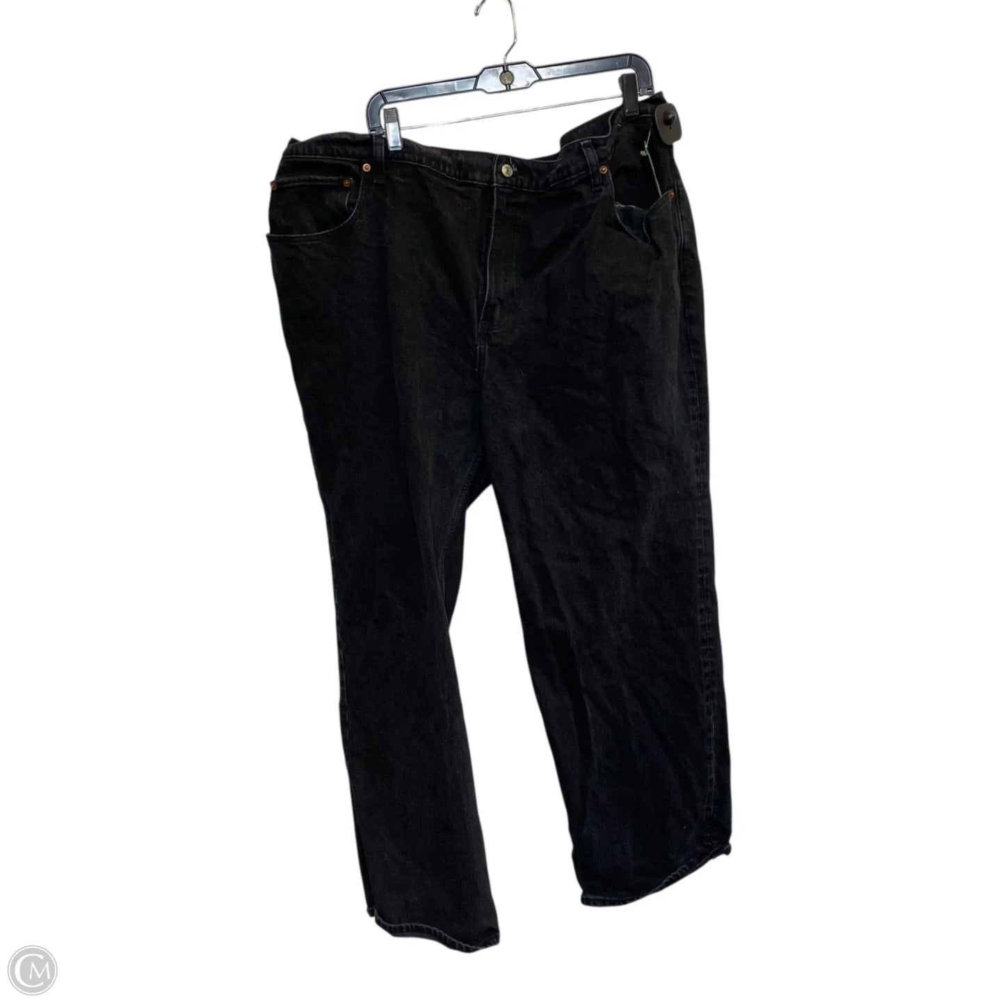 Jeans Straight By Abercrombie And Fitch In Black Denim, Size: 22