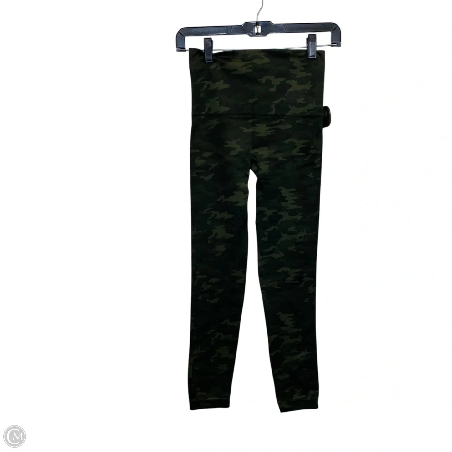 Athletic Leggings By Spanx In Green, Size: M