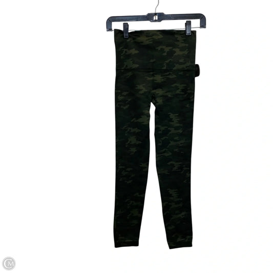 Athletic Leggings By Spanx In Green, Size: M