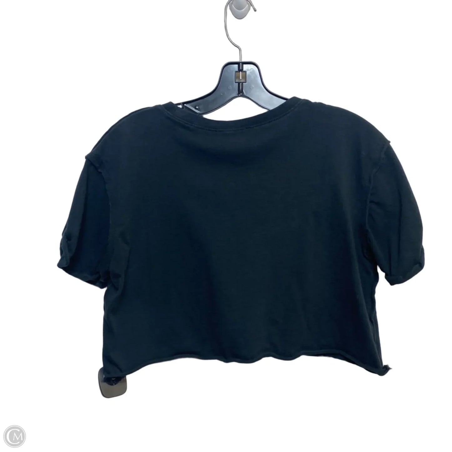 Top Short Sleeve By Forever 21 In Black, Size: S