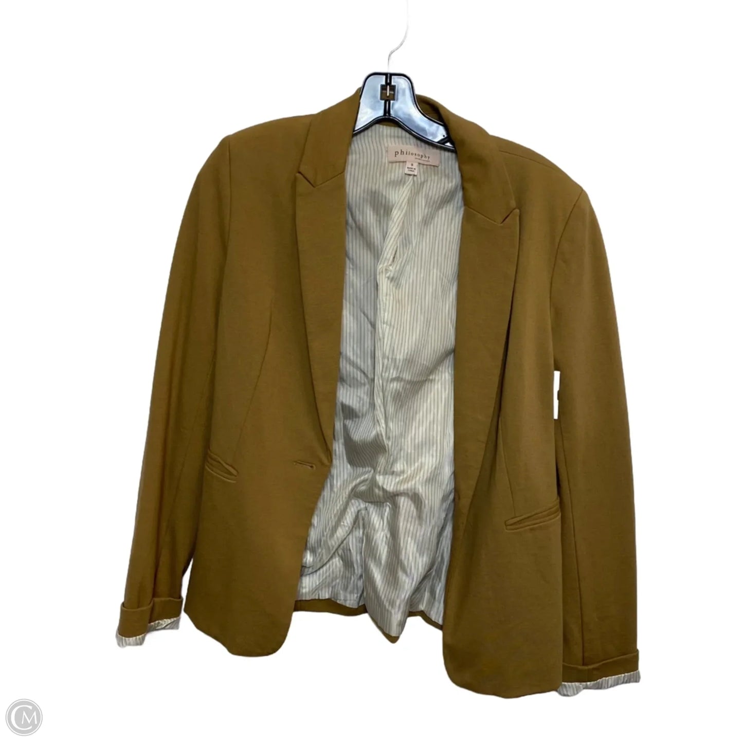 Blazer By Philosophy In Tan, Size: S