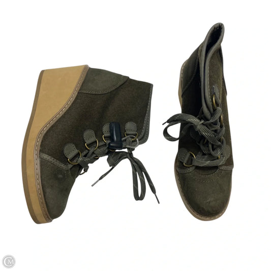 Boots Ankle Heels By Merona In Green, Size: 7.5