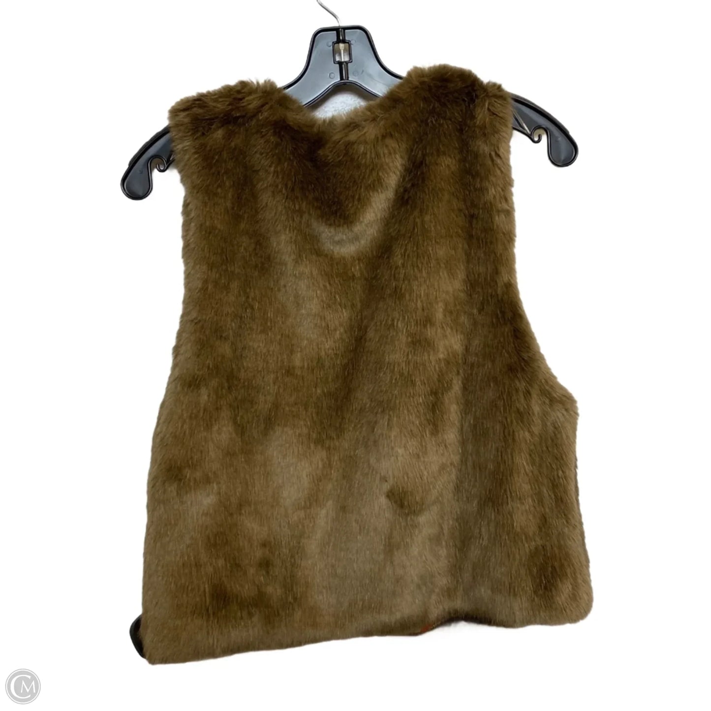 Vest Faux Fur & Sherpa By Cynthia Rowley In Brown, Size: L