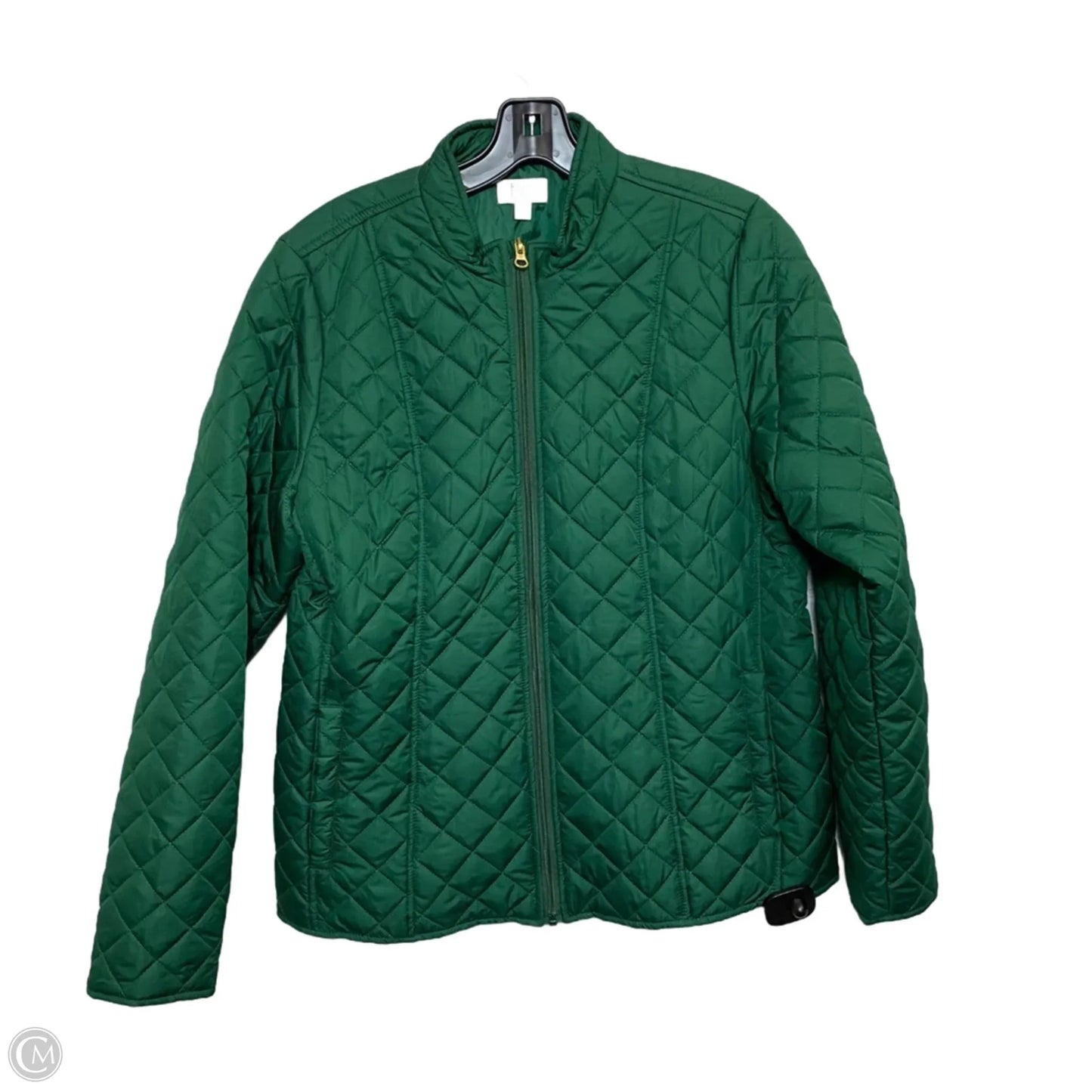 Jacket Puffer & Quilted By Kim Rogers In Green, Size: S