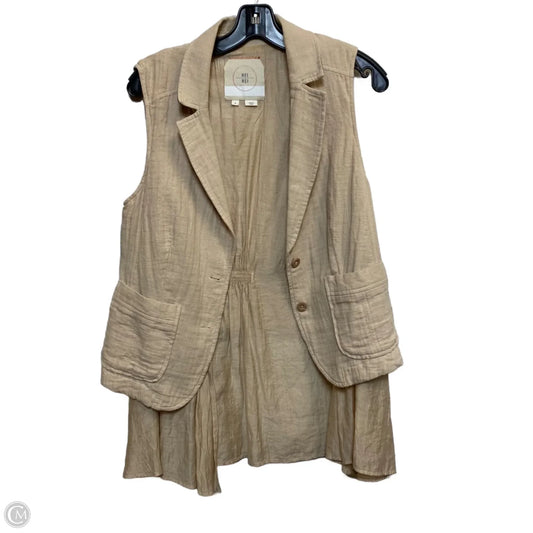 Vest Other By Anthropologie In Cream, Size: M