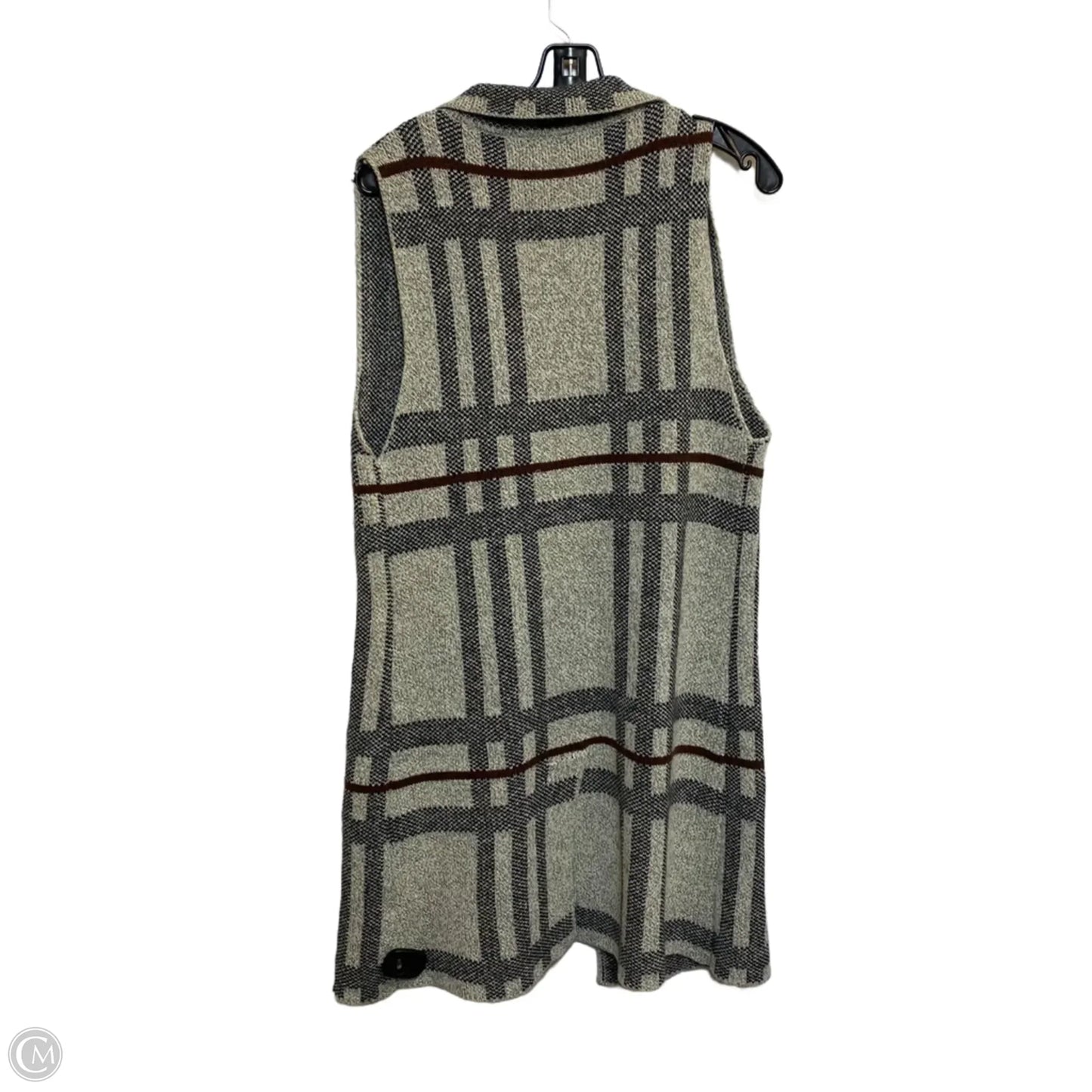 Vest Sweater By Monteau In Grey, Size: M