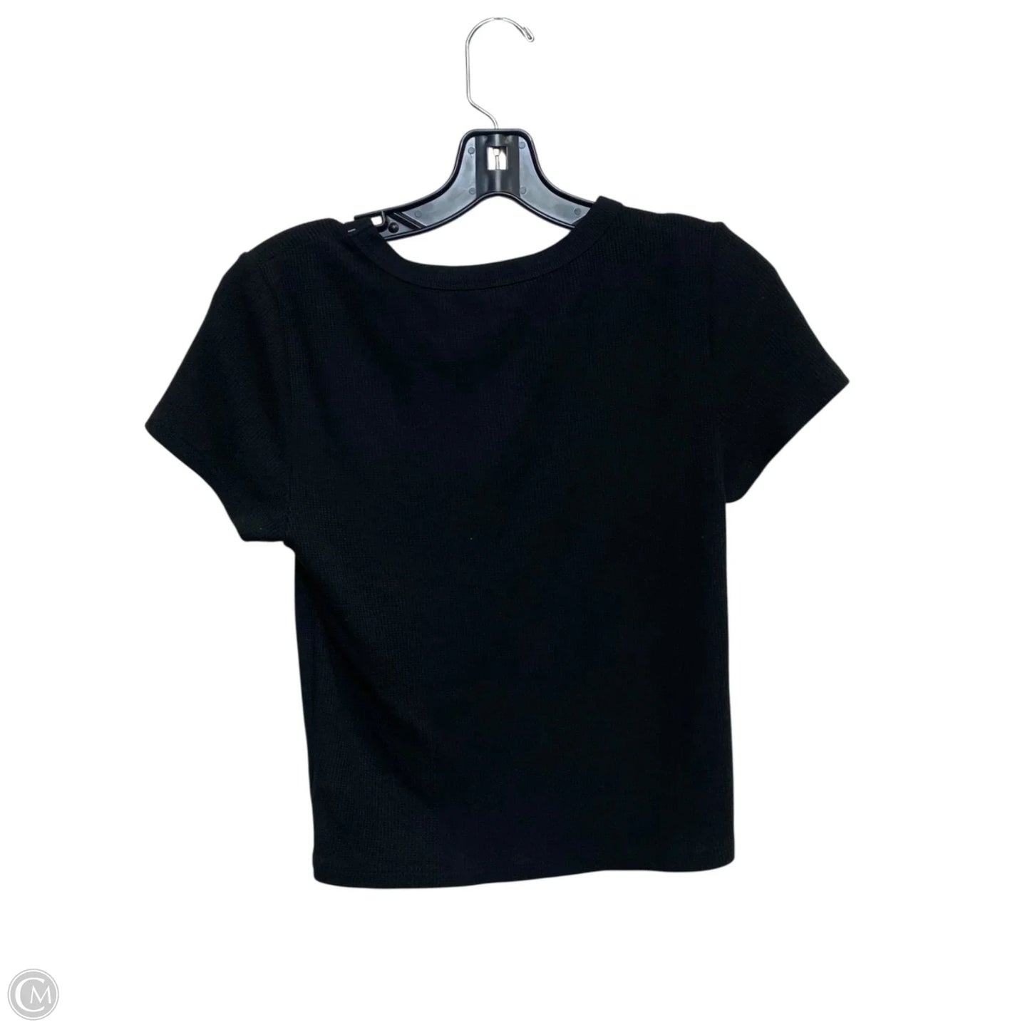 Top Short Sleeve By American Eagle In Black, Size: L