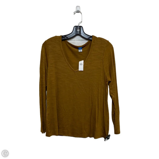 Top Long Sleeve Basic By Old Navy In Brown, Size: Xs
