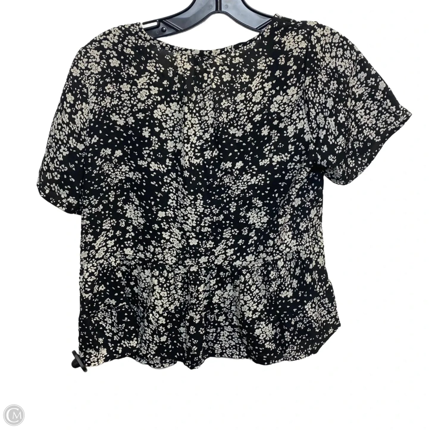 Top Short Sleeve By Sienna Sky In Black & White, Size: S