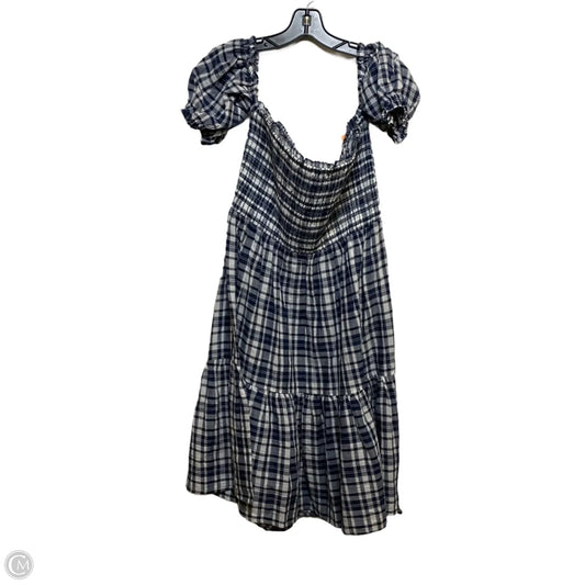Dress Casual Midi By Tommy Hilfiger In Blue & White, Size: L