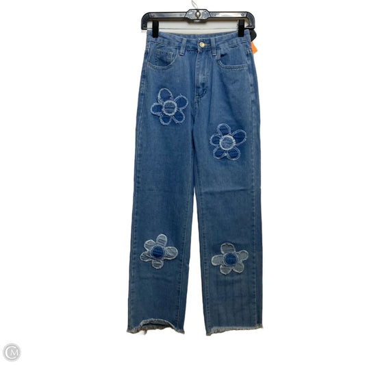 Jeans Straight By Clothes Mentor In Blue Denim, Size: Xs