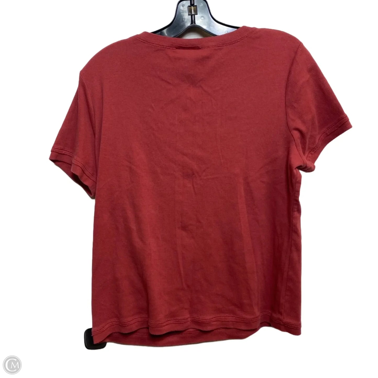 Top Short Sleeve Basic By Rafaella In Red, Size: L