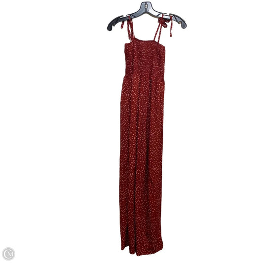 Jumpsuit By Shein In Red & White, Size: S