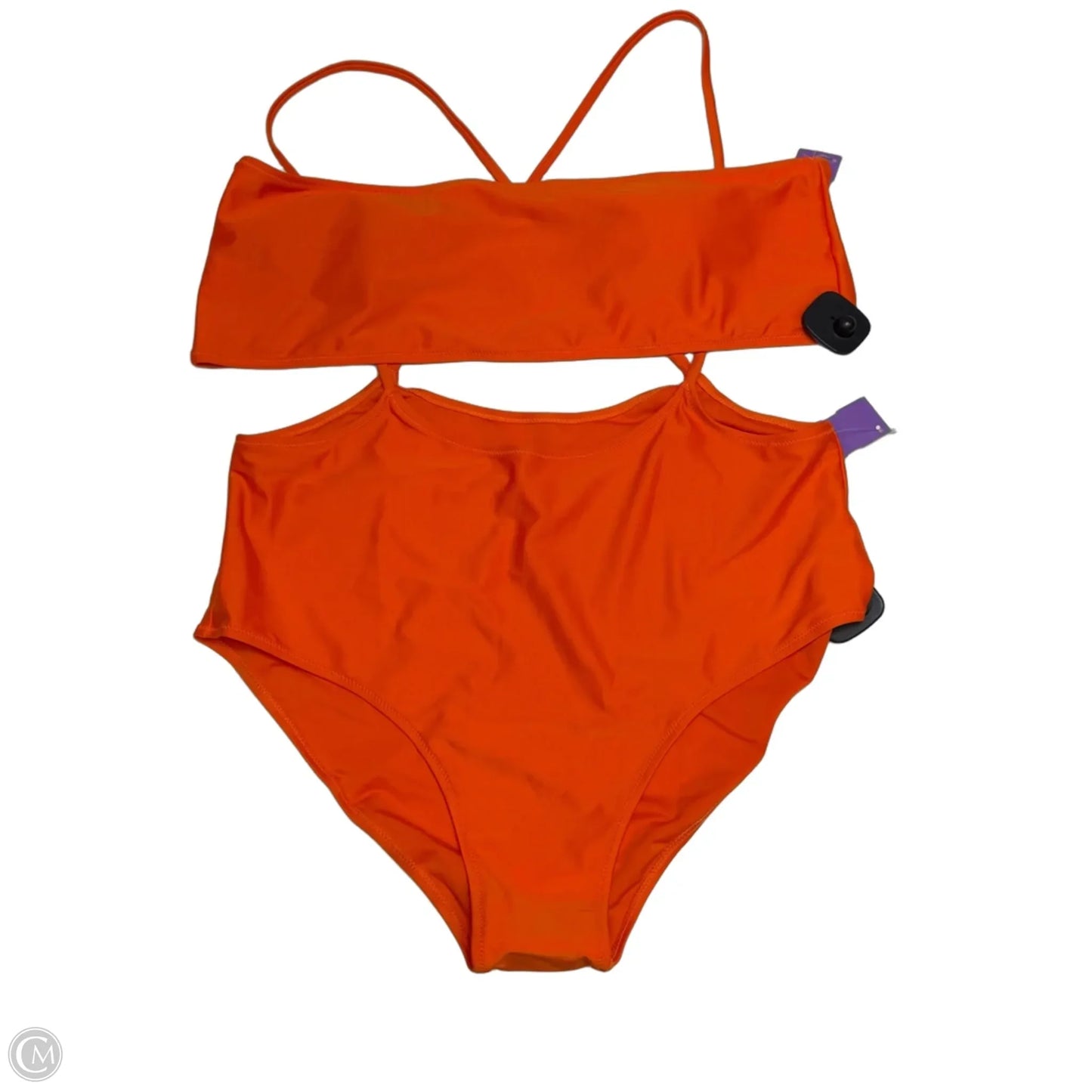 Swimsuit By Clothes Mentor In Orange, Size: 3x