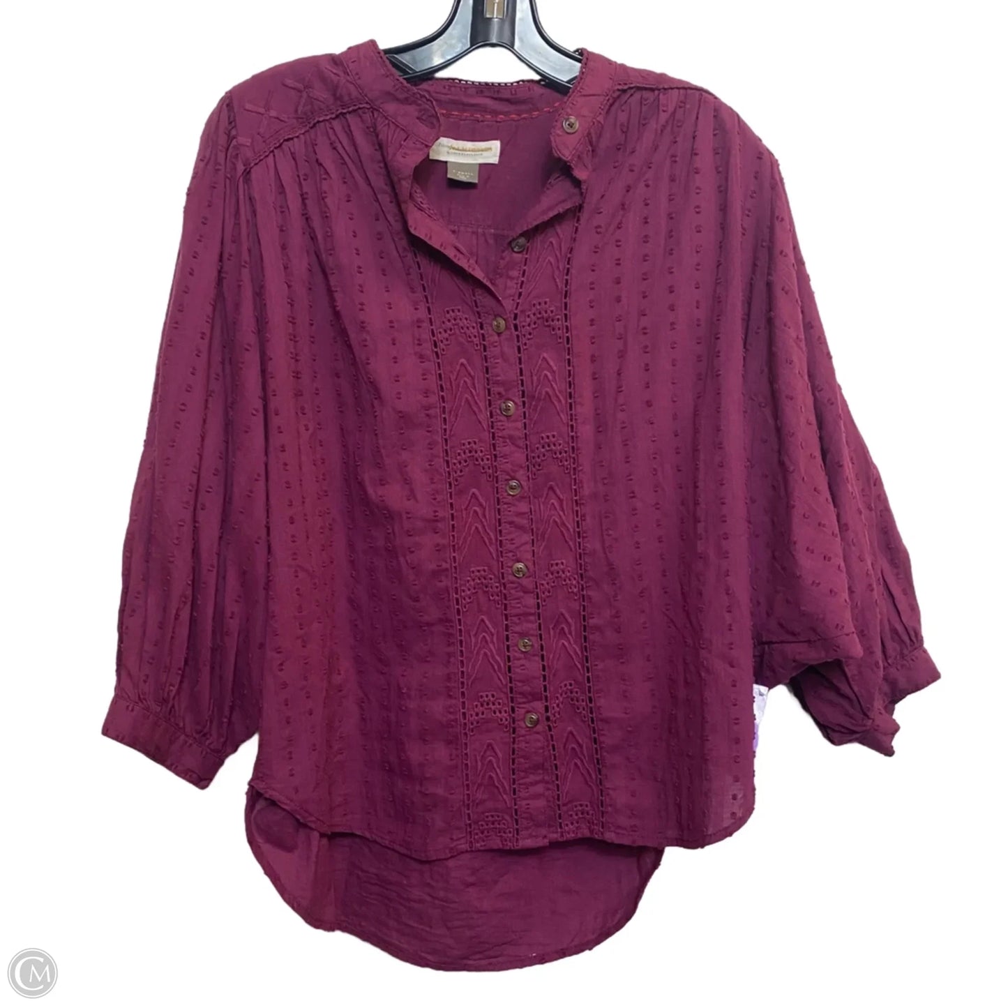 Top 3/4 Sleeve By Pilcro In Purple, Size: Xs