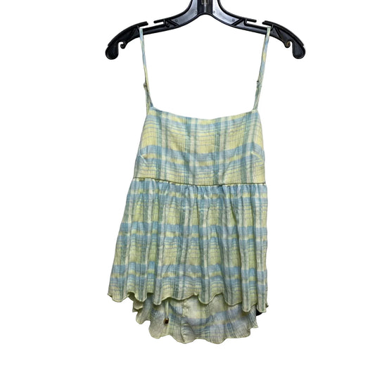 Top Sleeveless By Aralina In Blue & Yellow, Size: M