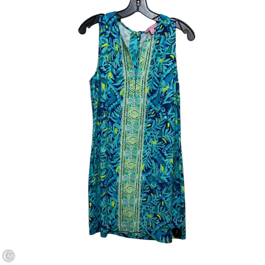 Dress Designer By Lilly Pulitzer In Blue & Green, Size: 6