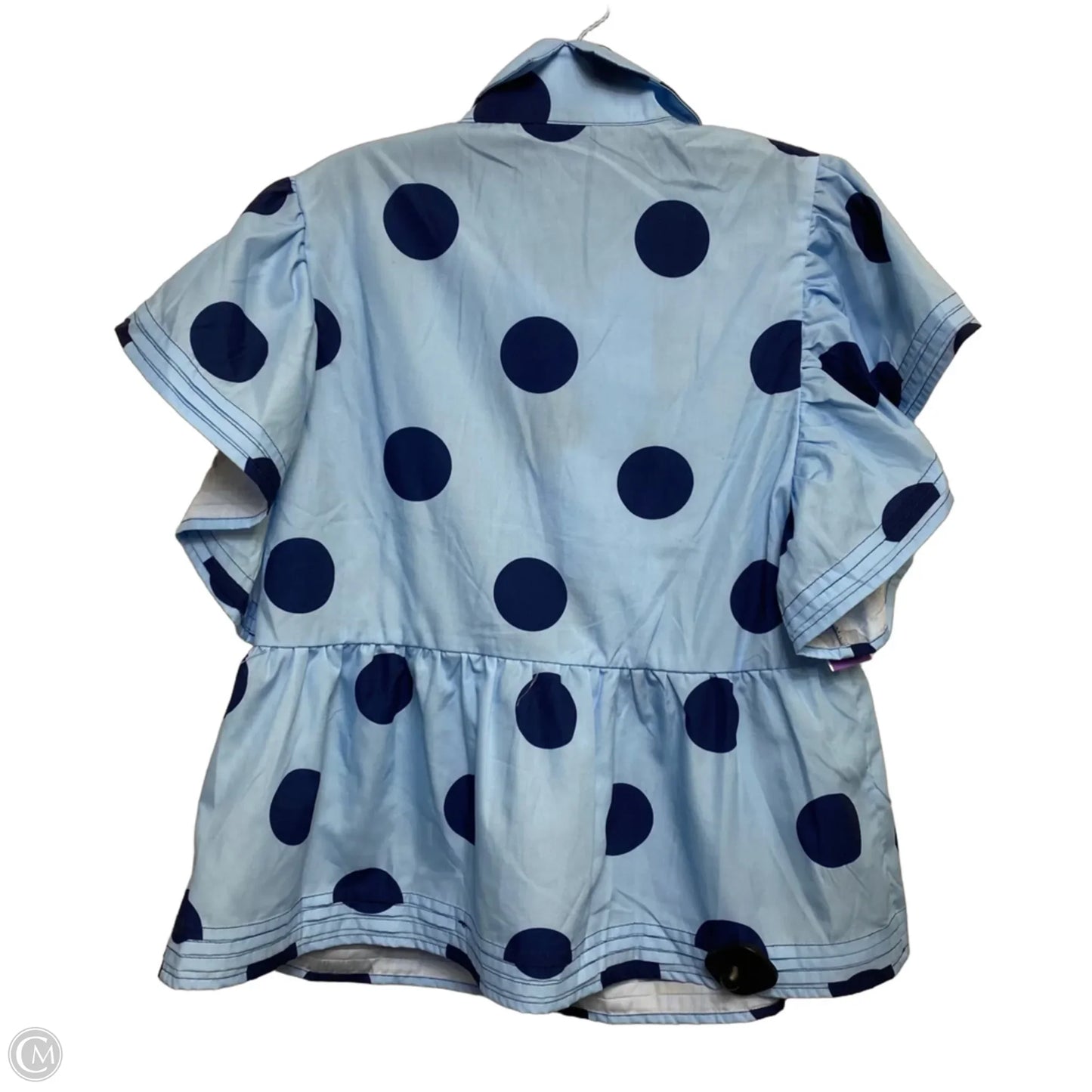 Top Short Sleeve By Cmf In Blue, Size: Medium