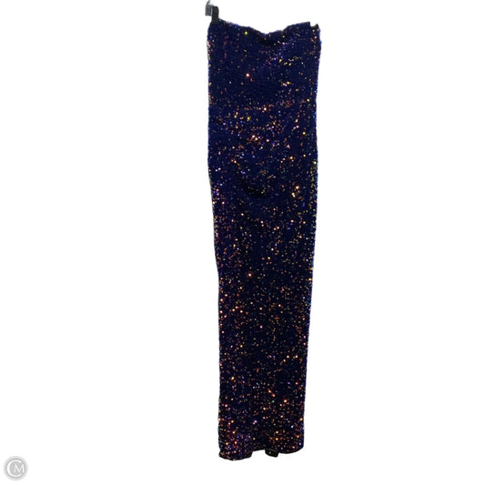 Dress Party Long By Fashion Nova In Blue, Size: L