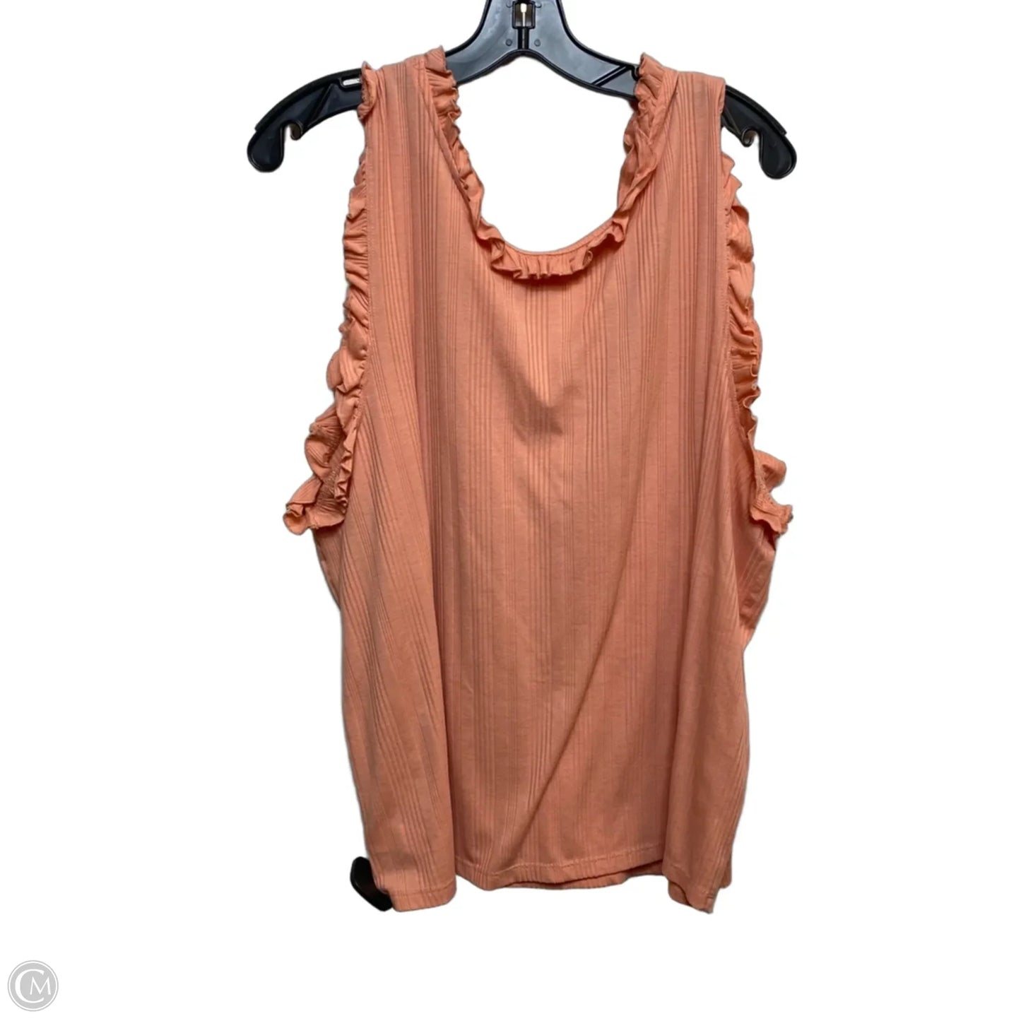 Top Sleeveless By True Craft In Orange, Size: 3x