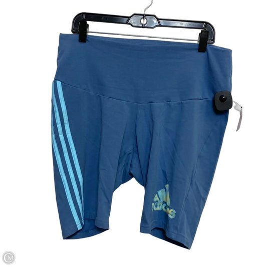 Athletic Shorts By Adidas In Blue, Size: 2x