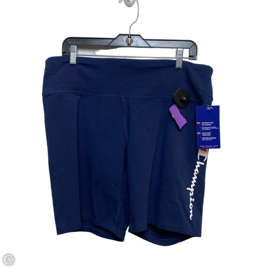 Athletic Shorts By Champion In Blue, Size: 2x
