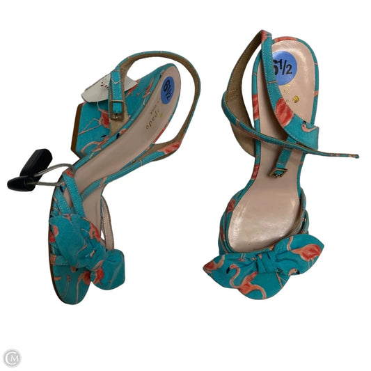 Sandals Designer By Kate Spade In Blue & Pink, Size: 6.5