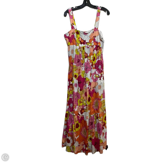 Dress Casual Midi By London Times In Multi-colored, Size: M