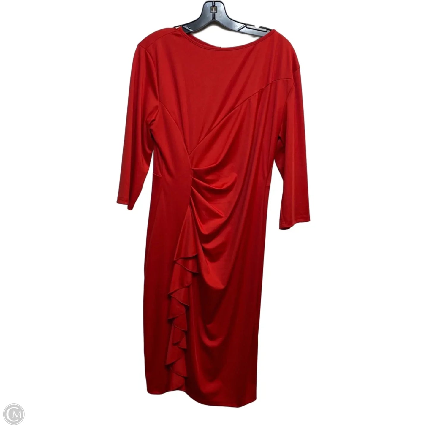 Dress Casual Midi By Cmf In Red, Size: Xl