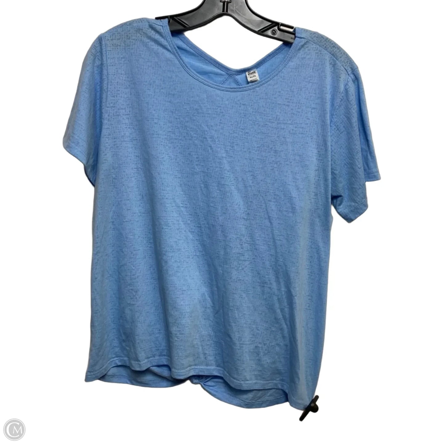 Athletic Top Short Sleeve By Rbx In Blue, Size: Xl