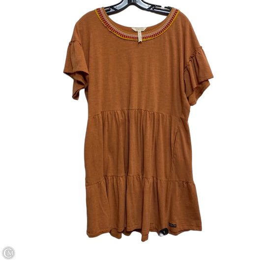 Dress Casual Short By Matilda Jane In Orange, Size: L