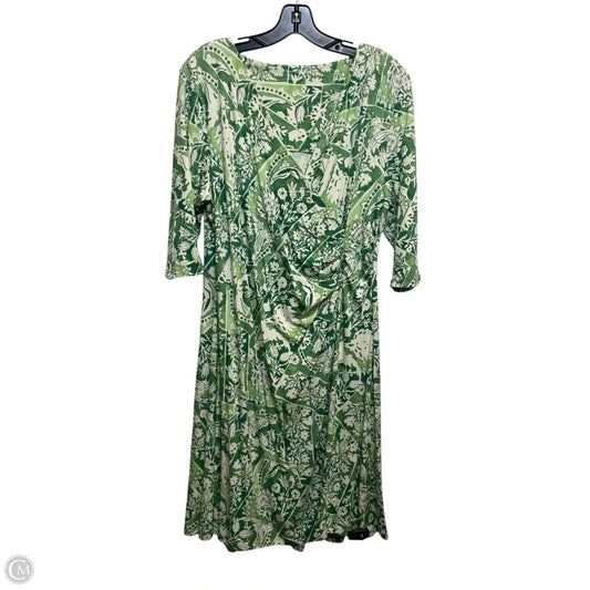 Dress Casual Midi By Soft Surroundings In Green, Size: Lp