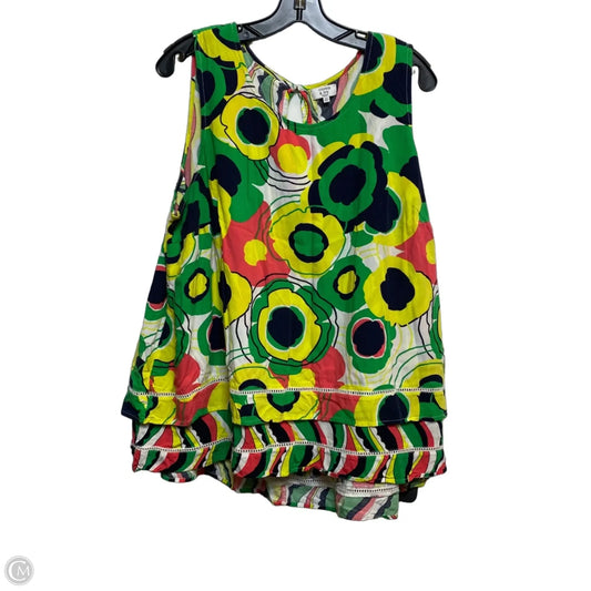 Top Sleeveless By Crown And Ivy In Multi-colored, Size: 2x