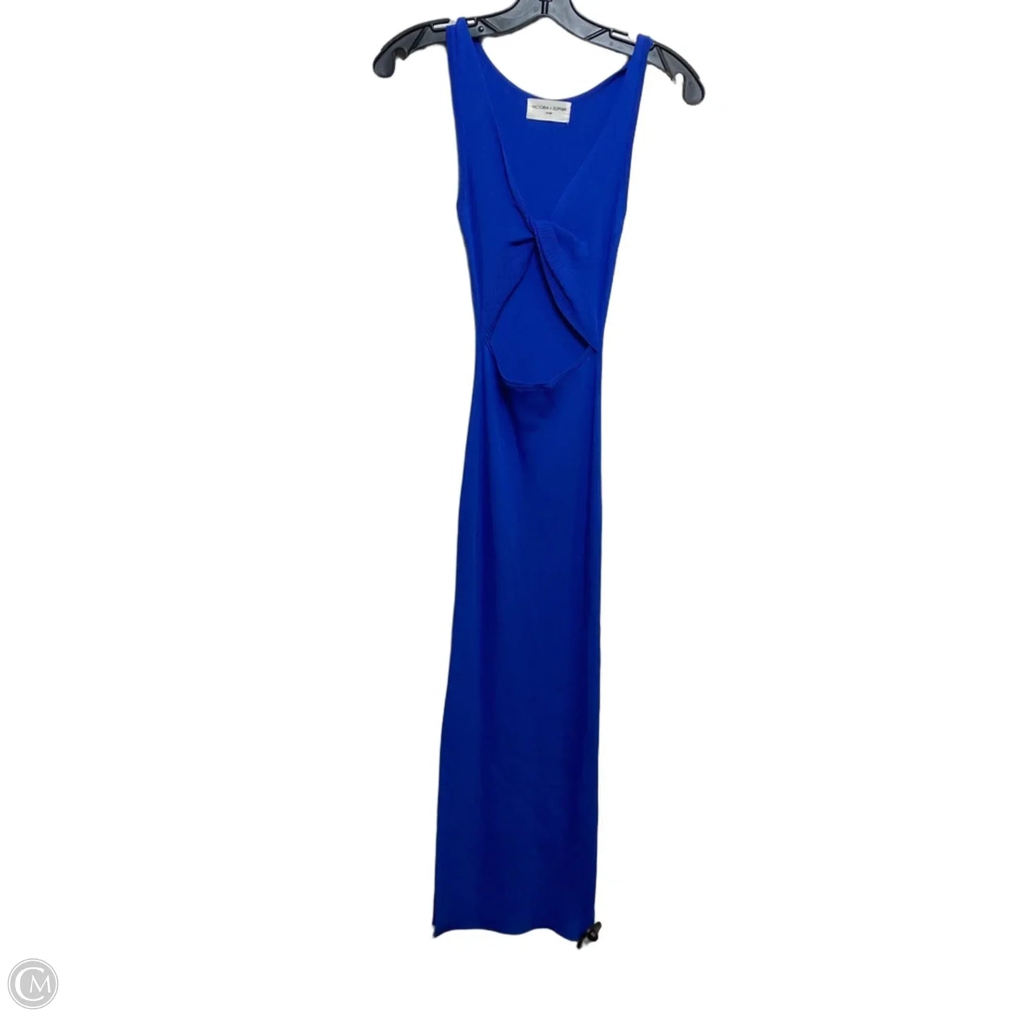 Dress Casual Midi By Victoria + Sophia In Blue, Size: S