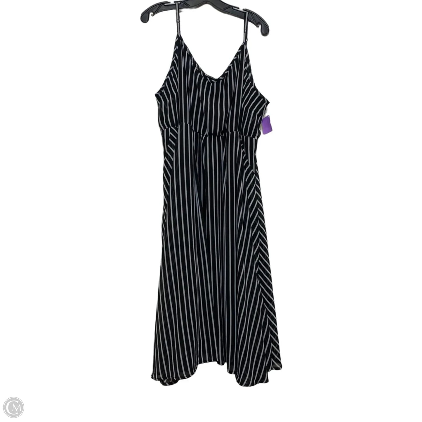 Dress Casual Midi By Torrid In Black & White, Size: 4x