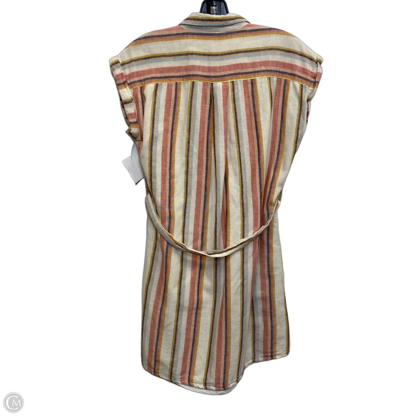 Dress Casual Short By Harper In Cream & Orange, Size: S