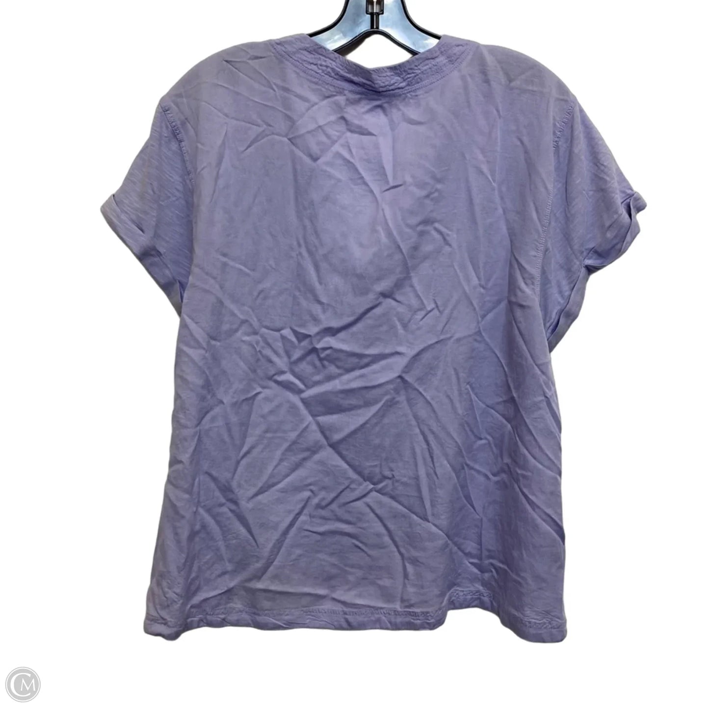 Top Short Sleeve By Daily Practice By Anthropologie In Purple, Size: S