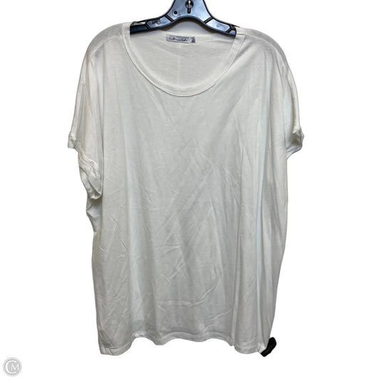 Top Short Sleeve By Culture Code In White, Size: 1x