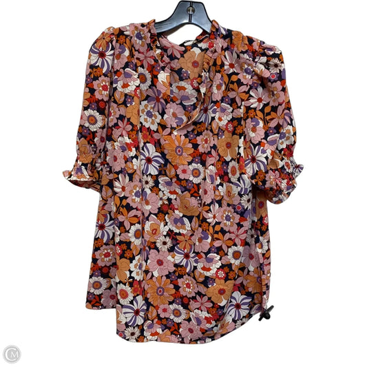 Top Short Sleeve By Btfbm In Pink & Red, Size: Xxl