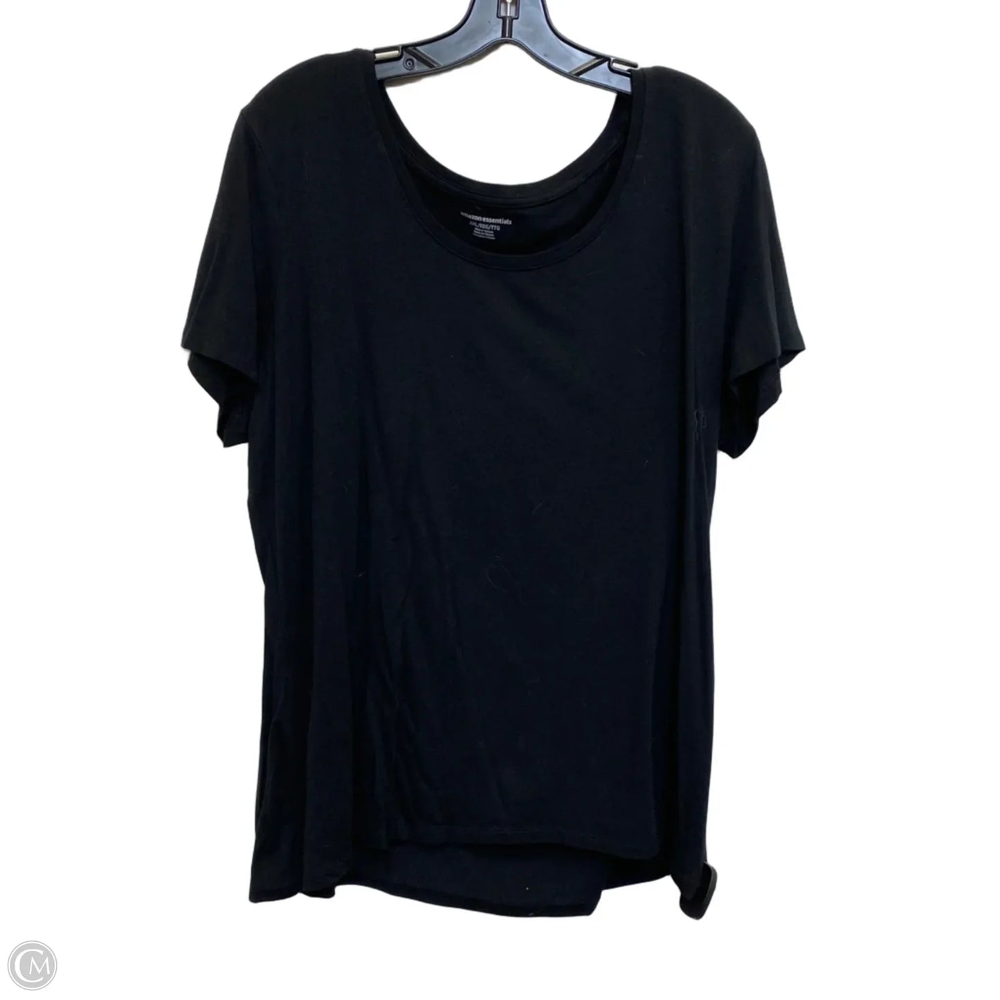 Top Short Sleeve By Amazon Essentials In Black, Size: Xxl