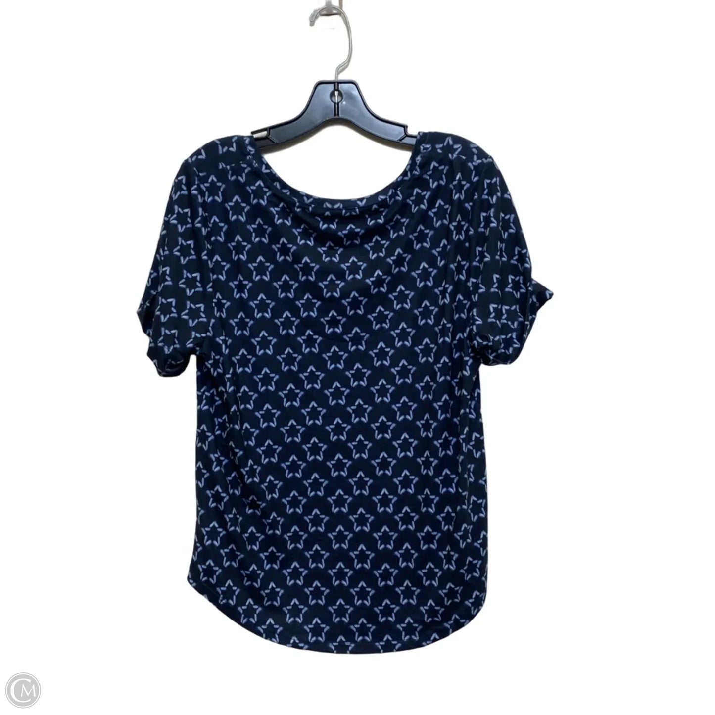 Top Short Sleeve By Chicos In Blue, Size: M