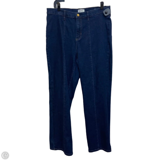 Jeans Boot Cut By Nicole Miller In Blue Denim, Size: 16