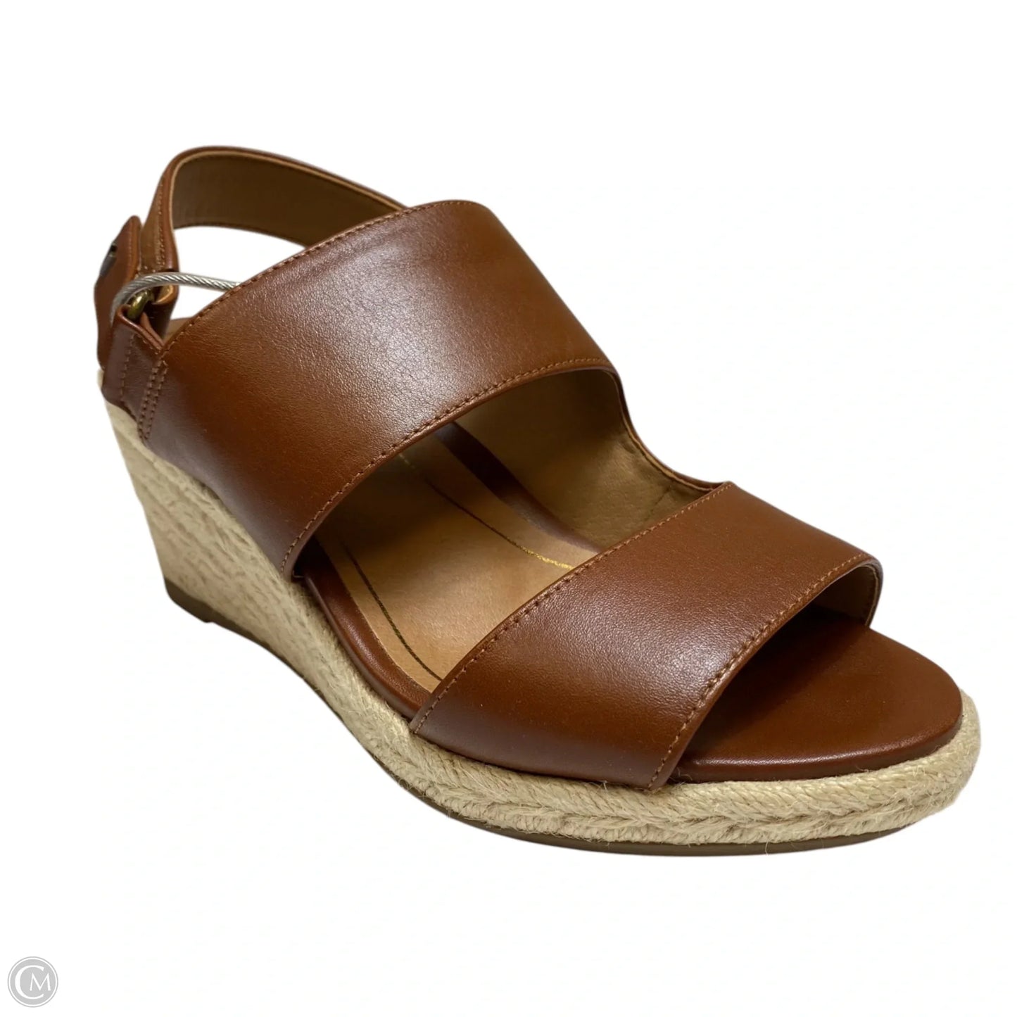 Sandals Heels Wedge By Vionic In Brown, Size: 6