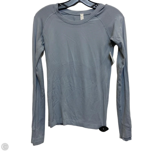 Athletic Top Long Sleeve Crewneck By Athleta In Blue, Size: Xs